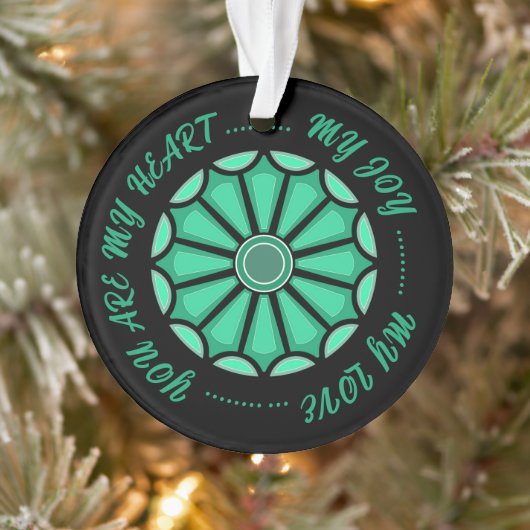 MODERNE BLUME ALS GESCHENK VON MUTTER VATER SCHWES ORNAMENT (Baum)