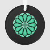 MODERNE BLUME ALS GESCHENK VON MUTTER VATER SCHWES ORNAMENT (Rückseite)