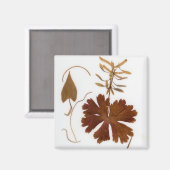 Moderne Blume aus dem Mittelalter Magnet (Vorderseite/Rückseite)