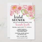 Moderne Blume Blumendusche Einladung (Vorderseite)