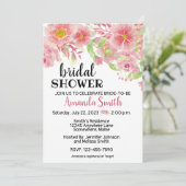 Moderne Blume Blumendusche Einladung (Stehend Vorderseite)