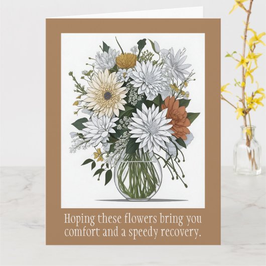 Moderne Blume Boho Style wird bald zum Erfolg Karte (Gelbe Blume)