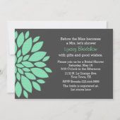 Moderne Blume Bridal Dusche Einladung (Vorderseite)