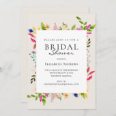Moderne Blume Bridal Dusche Einladung (Vorne/Hinten)
