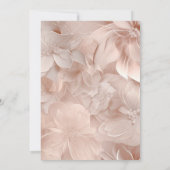 Moderne Blume Brunch & Bubbly Brautparty Einladung (Rückseite)