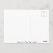 Moderne Blume der Aquarellkunst Postkarte (Rückseite)