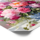 Moderne Blume der Plakatkunst Poster (Ecke)