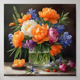 Moderne Blume der Plakatkunst Poster