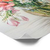 Moderne Blume der Plakatkunst Poster (Ecke)