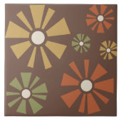 Moderne Blume des Mittelalters Fliese (Vorderseite)