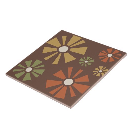 Moderne Blume des Mittelalters Fliese (Seite)