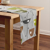 Moderne Blume des Mittelmonds Kurzer Tischläufer (Beispiel)