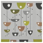 Moderne Blume des Mittelmonds Stoff (Nahaufnahme)