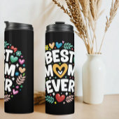 Moderne Blume die beste Mutter aller Zeiten Thermosbecher