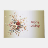 Moderne Blume Doormat Fußmatte (Vorderseite)