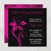 Moderne Blume Einladung (Vorne/Hinten)