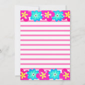 Moderne Blume Es ist eine Mädchenspülung Einladung (Rückseite)