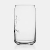 Moderne Blume Februar Bridesmaid Geschenke Dosenglas (Links)