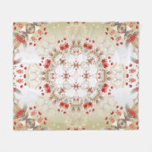 Moderne Blume Fleece Blanket (Vorderseite (Horizontal))
