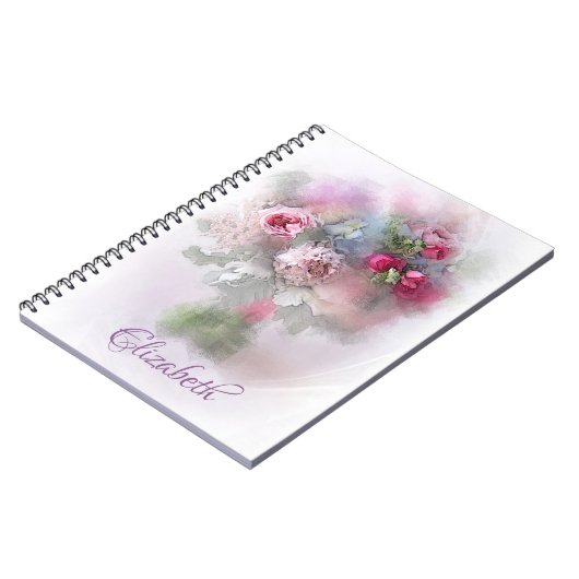 Moderne Blume für Abstrakte Ölmalerei Notizblock (Linke Seite)