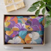 Moderne Blume für Abstrakte Stiefmütterchen Seidenpapier (Geschenk)