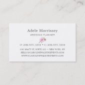 Moderne Blume für Blumenbeere Visitenkarte (Rückseite)