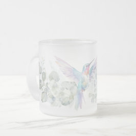 Moderne Blume für Kolibris Mattglastasse