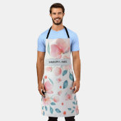 Moderne Blume für Wasserfarben und Kraft Personali Schürze (Getragen)