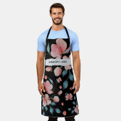 Moderne Blume für Wasserfarben und Kraft Personali Schürze (Getragen)