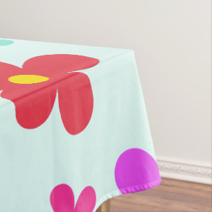 Moderne Blume Geburtstagsparty Tischdecke