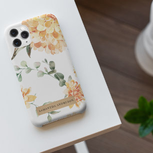 Moderne Blume Gelb & Kraft Personalisiertes Gesche iPhone 11Pro Max Hülle