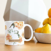 Moderne Blume Gelb & Kraft Personalisiertes Gesche