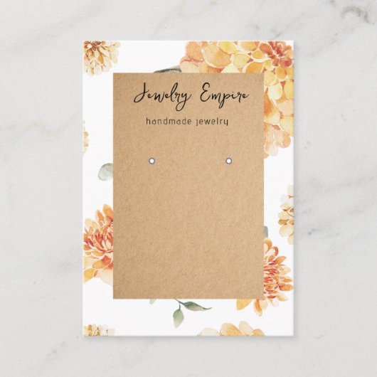 Moderne Blume Gelb- und Kraft-Ertragshalter Visitenkarte (Vorderseite)