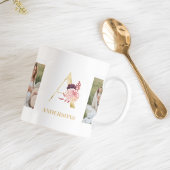 Moderne Blume Gold Letter A | Monogramm für zwei F Kaffeetasse