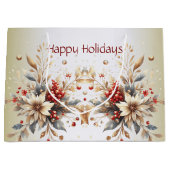 Moderne Blume Große Geschenktüte (Vorderseite)