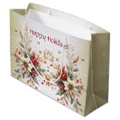 Moderne Blume Große Geschenktüte (Rückseite Schrägansicht)