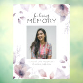 Moderne Blume in der Liebe Erinnerung | Foto Fensteraufkleber (Blatt 3)