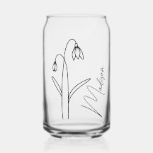 Moderne Blume Januar Bridesmaid Geschenke