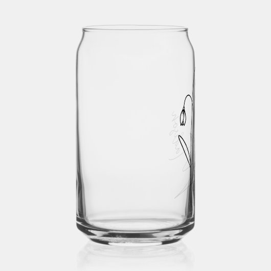 Moderne Blume Januar Bridesmaid Geschenke Dosenglas (Rechts)