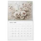 Moderne Blume Kalender (Jan 2026)