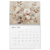 Moderne Blume Kalender (Feb 2027)