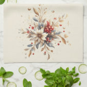 Moderne Blume Küche Handtuch (Gefaltet)