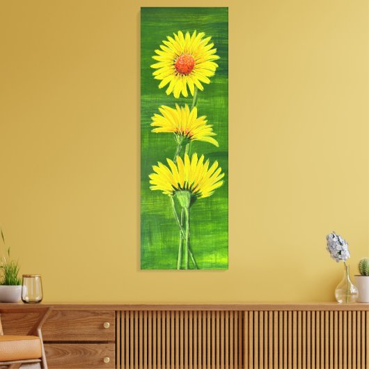 Moderne Blume Leinwanddruck (Insitu (Wohnzimmer))