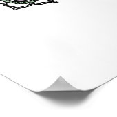 Moderne Blume Mandala Poster (Ecke)