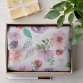 Moderne Blume mit Wasserfarben Muster Seidenpapier (Geschenk)