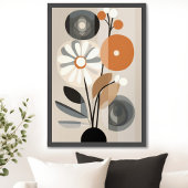 Moderne Blume Mitte des Jahrhunderts Poster