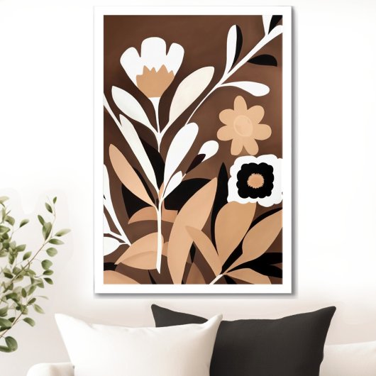 Moderne Blume Mitte des Jahrhunderts Poster