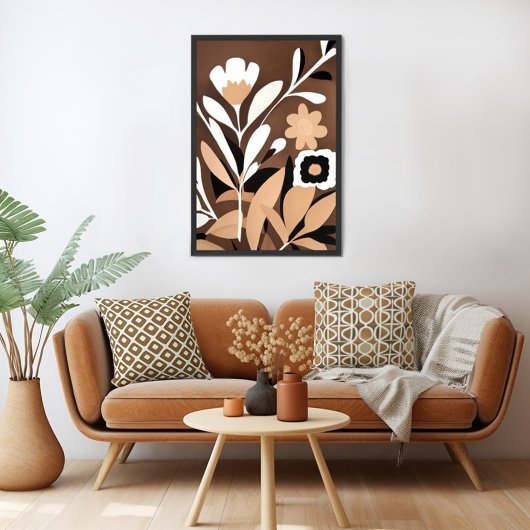 Moderne Blume Mitte des Jahrhunderts Poster