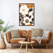 Moderne Blume Mitte des Jahrhunderts Poster