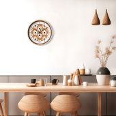 Moderne Blume Mitte des Jahrhunderts Uhr